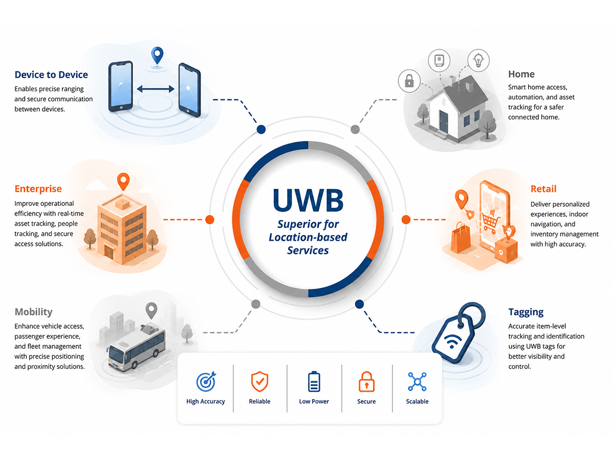 UWB Superior for Location-based Services